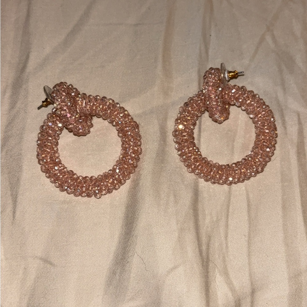 Pink earrings